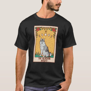 Tarot Card  Occult Magic Occultism Dog Alaskan Hus T-Shirt