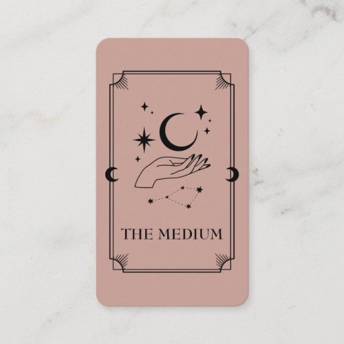 Tarot Card Psychic Medium Celestial Business Card