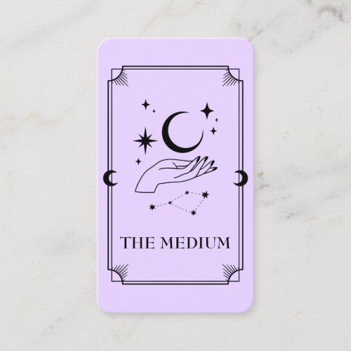 Tarot Card Psychic Medium Celestial Business Card