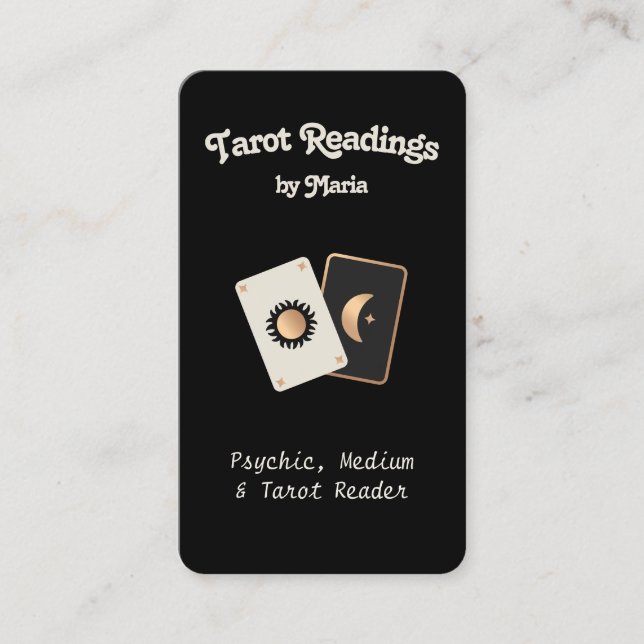 Tarot Card Reader Business Card (Front)