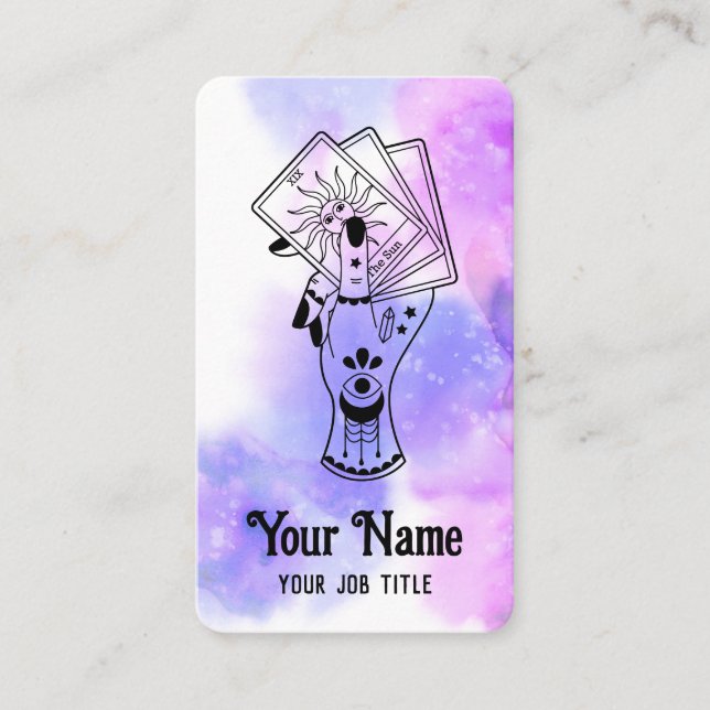 Tarot Card Reader Psychic Spiritual Business Card (Front)