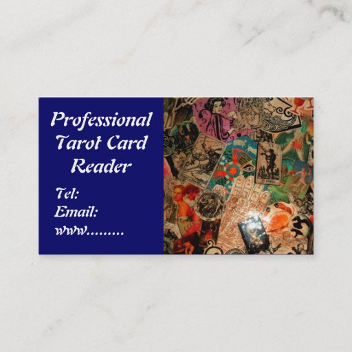 Customizable Tarot Card Reading Business Card