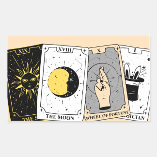 Tarot Card Rectangular Sticker