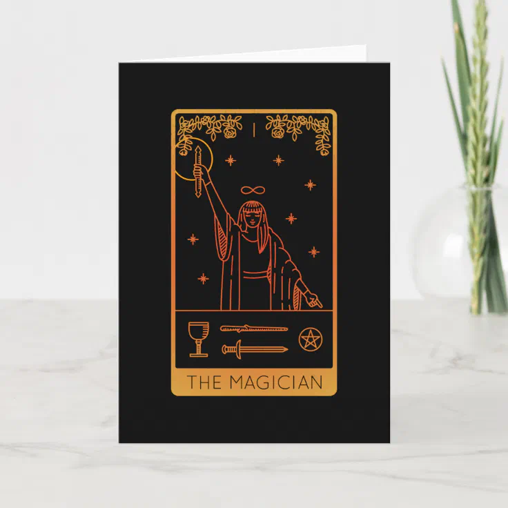 magician tarot card woman as in