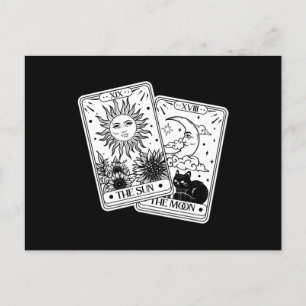 Tarot Card Sin and Moon, Cat