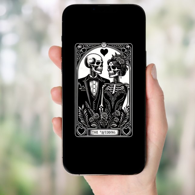 Tarot Card Skeleton Couple The Wedding Invitation (Front Digital)