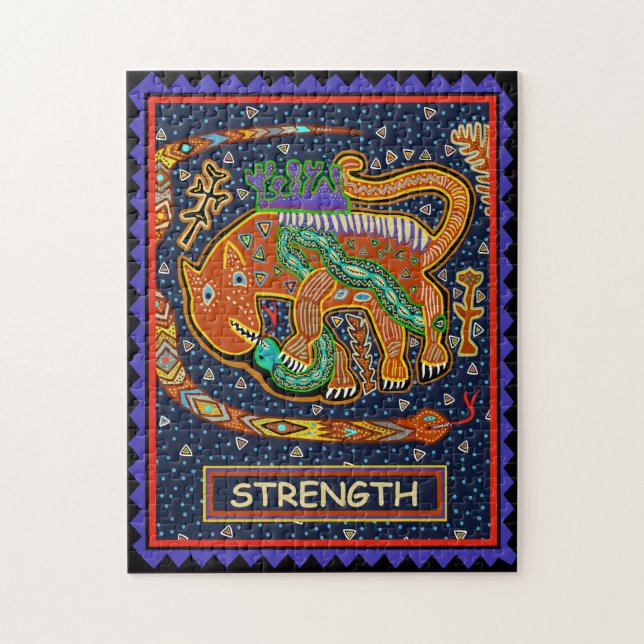 TAROT CARD - STRENGTH JIGSAW PUZZLE (Vertical)