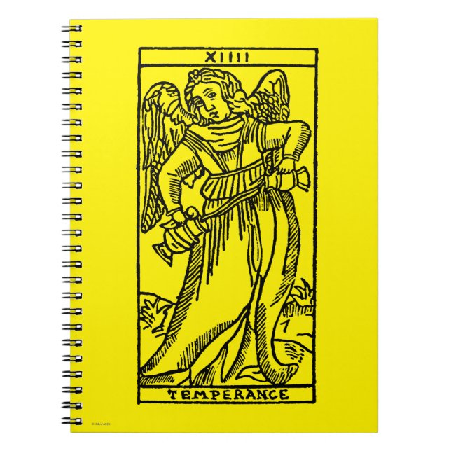 Tarot Card: Temperance Notebook (Front)