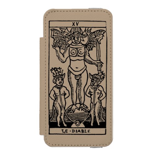 Tarot Card The Devil Wallet Case For iPhone SE55s