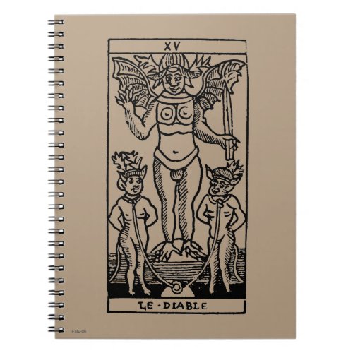 Tarot Card The Devil Notebook