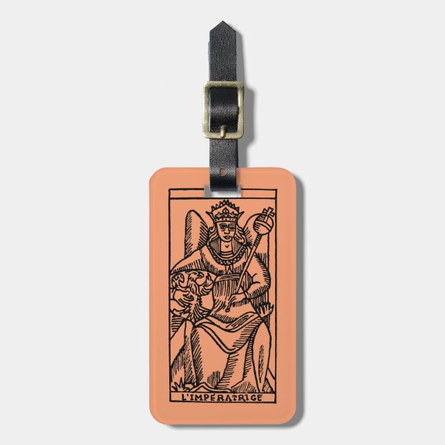 Tarot Card: The Empress Luggage Tag (Front Vertical)