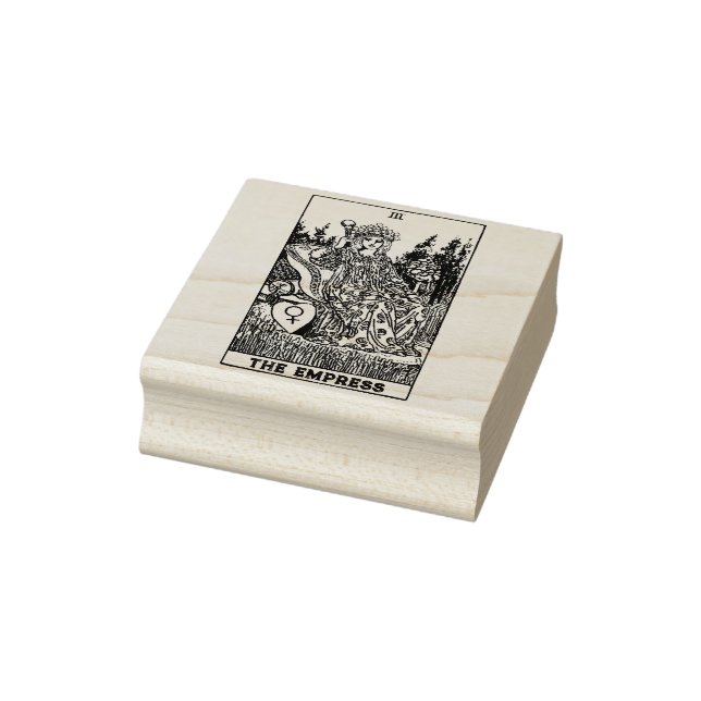Tarot Card: The Empress: Personalized Text Rubber Stamp (Stamp)