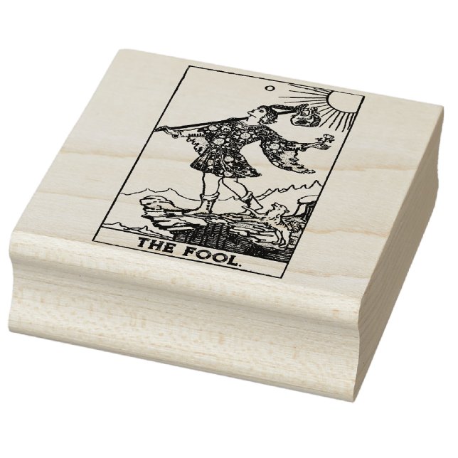 Tarot Card: The Fool: Personalized Text Rubber Stamp (Creator Uploaded)