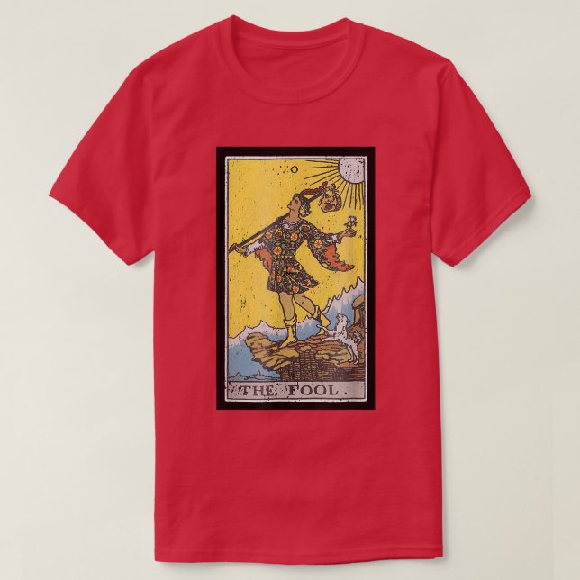 Tarot Card The Fool  T-Shirt (Design Front)
