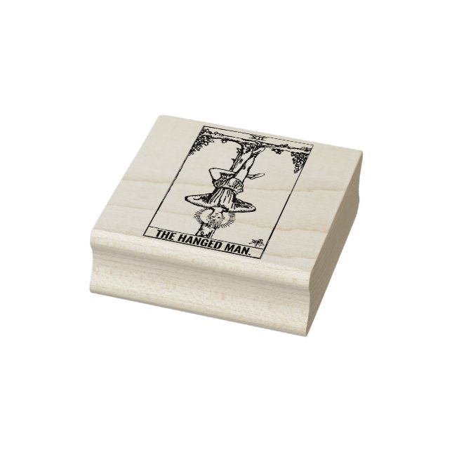 Tarot Card: The Hanged Man: Personalized Text Rubber Stamp (Stamp)