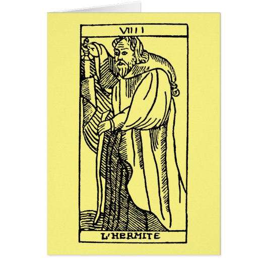 Tarot Card: The Hermit (Front)