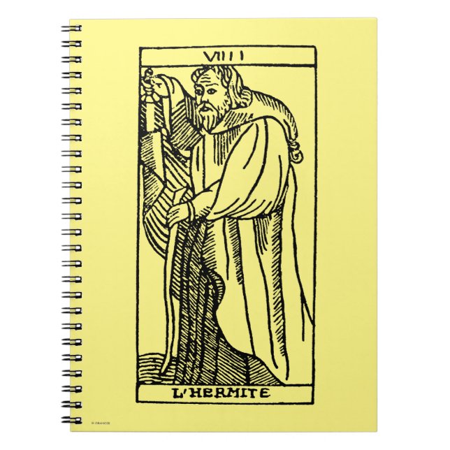Tarot Card: The Hermit Notebook (Front)