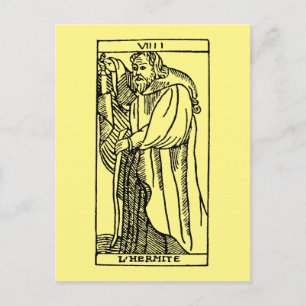 Tarot Card: The Hermit Postcard
