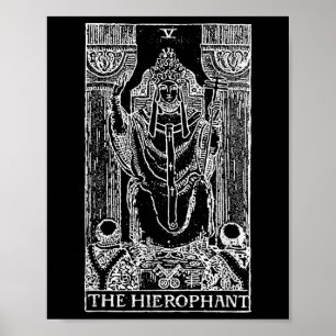 Tarot Card The Hierophant - The Pope Occult Gift Poster