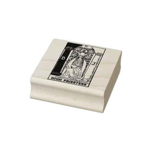 Tarot Card The High Priestess Personalized Text Rubber Stamp