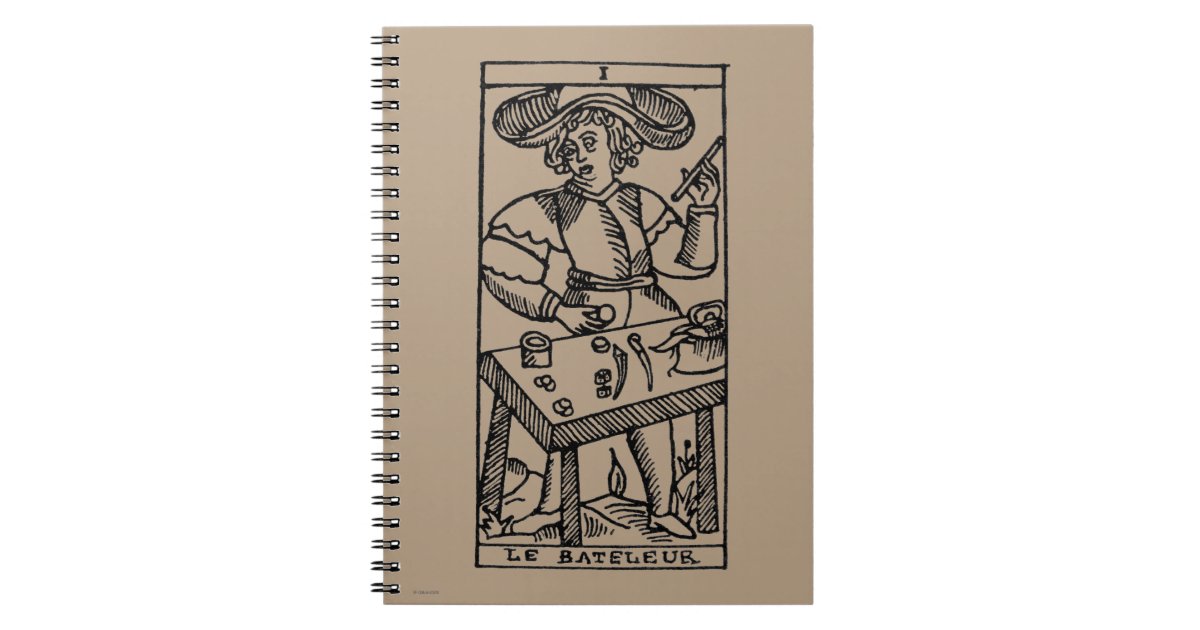 Tarot Card The Juggler Notebook Zazzle