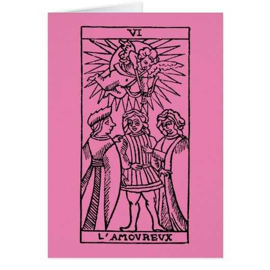 Tarot Card: The Lovers (Front)