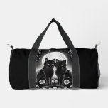 Tarot Card The Lovers Black Cats Duffle Bag