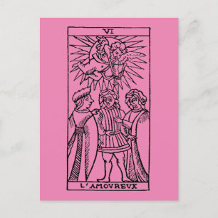 Tarot Card: The Lovers Postcard