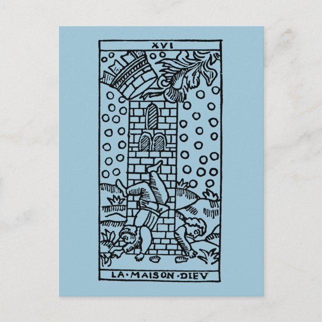 Tarot Card: The Madhouse Postcard (Front)