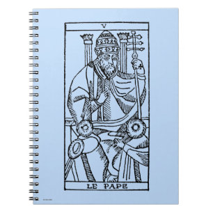 Tarot Card: The Pope Notebook