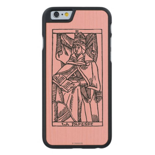 Tarot Card The Popess Carved Maple iPhone 6 Slim Case