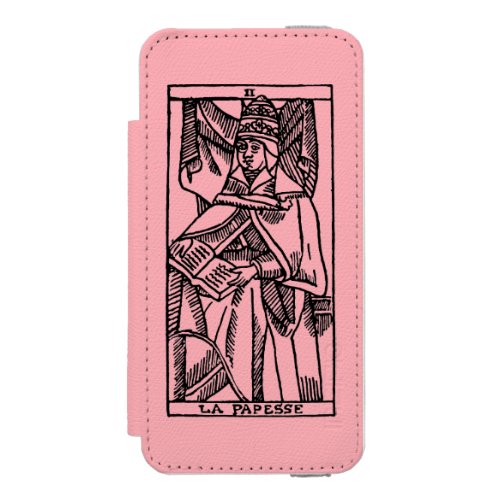 Tarot Card The Popess Wallet Case For iPhone SE55s
