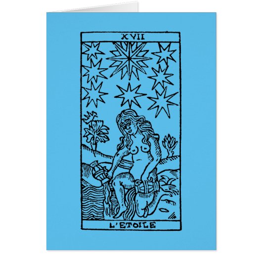 Tarot Card: The Stars Cards (Front)