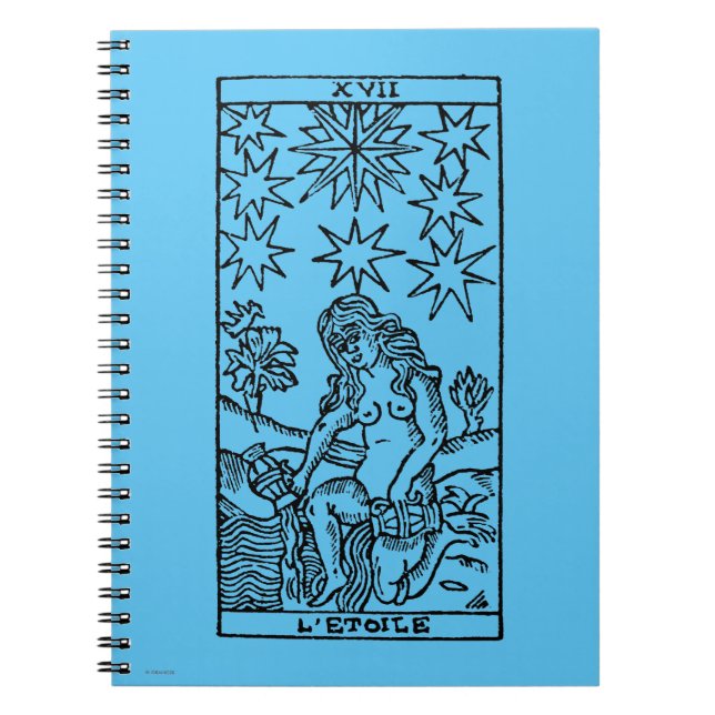Tarot Card: The Stars Notebook (Front)