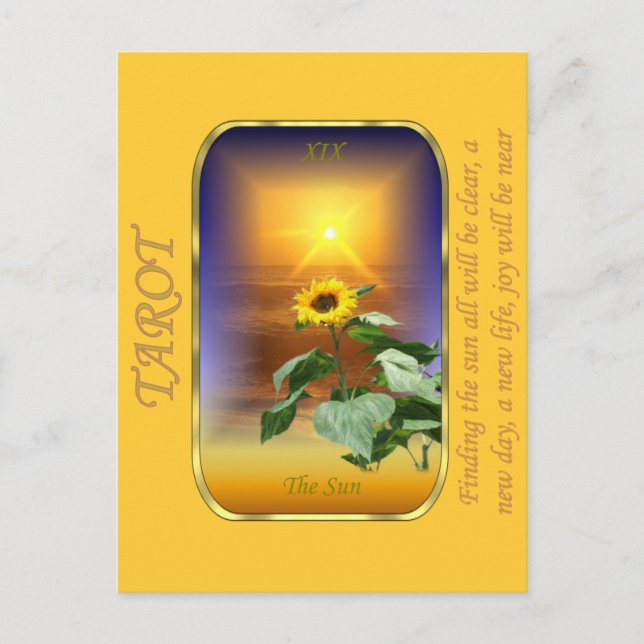 Tarot Card - The Sun (Front)