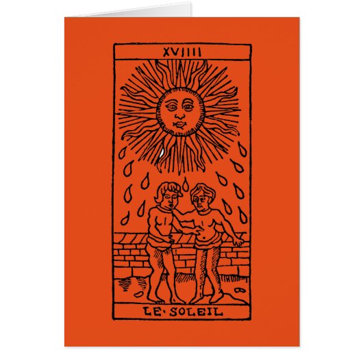 Tarot Card: The Sun (Front)