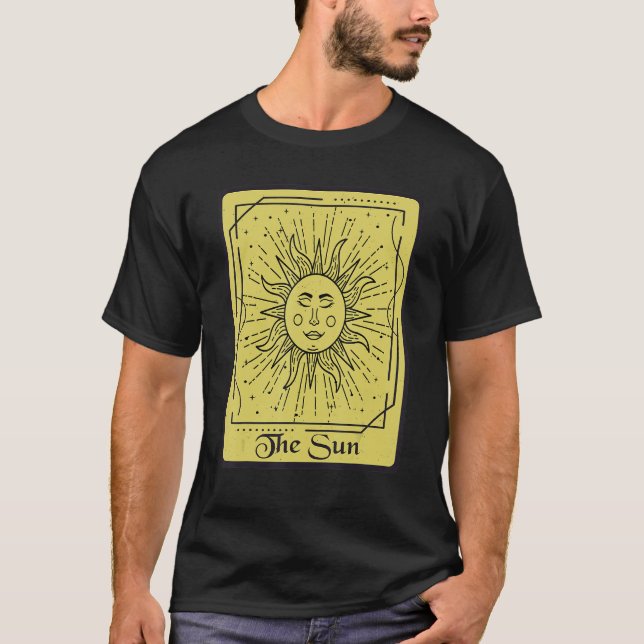 Tarot Card The Sun  Occult Mystical Cards T-Shirt (Front)