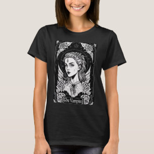 Tarot Card The Vampire Occult Gothic Witch T-Shirt