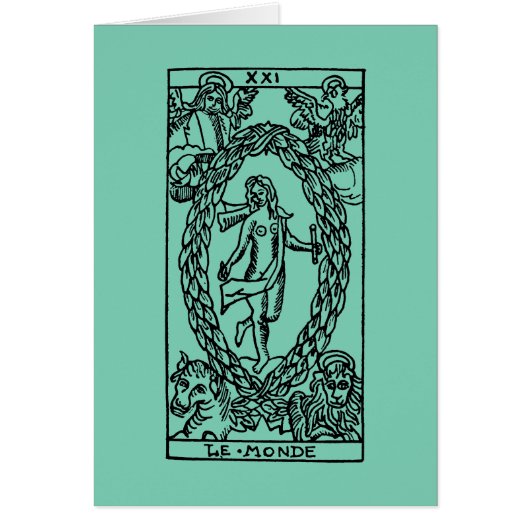 Tarot Card: The World Cards (Front)