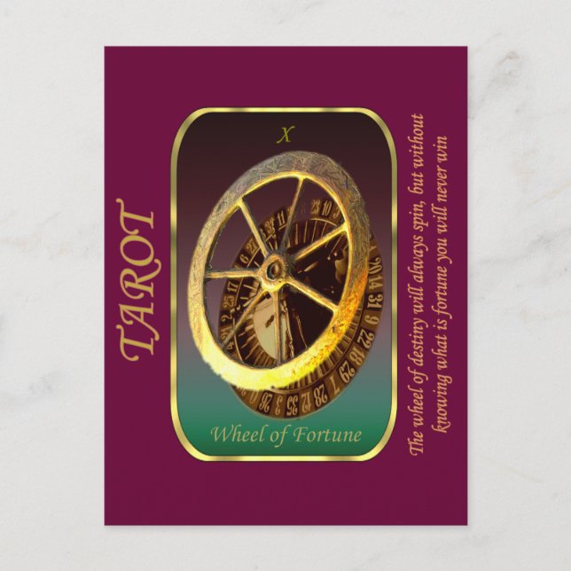 Tarot Card - Wheel of Fortune (Front)