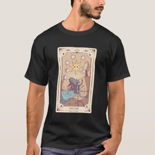 Tarot Card _ Witchy And Wizard The Star Card T_Shirt