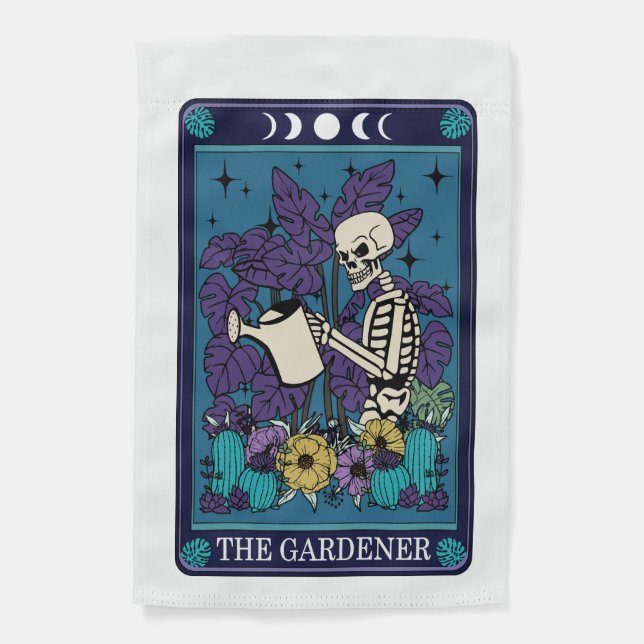 Tarot Card Yard Flag, Halloween Decor Garden Flag (Front)