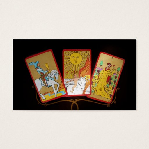 Customizable Tarot Cards (2) Business Card Template