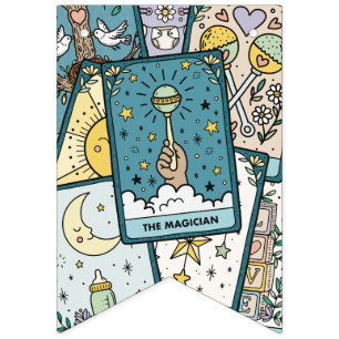 Tarot Cards Baby Shower Bunting Flags