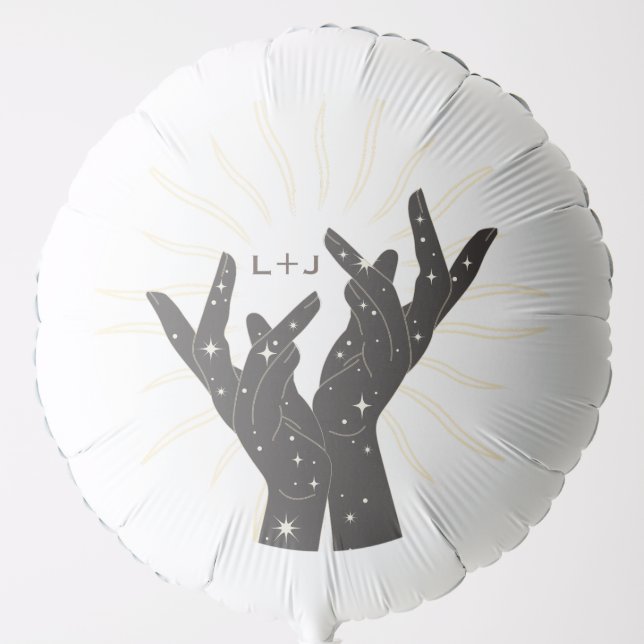 Tarot Cards | Bridal Shower | Lovers Hands Balloon (Front)