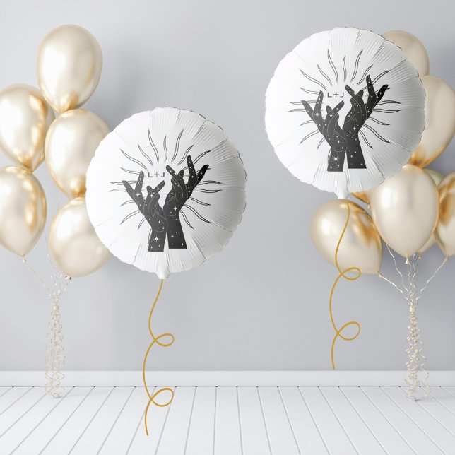 Tarot Cards | Bridal Shower | Wedding | Hands B+W Balloon (Creator Uploaded)