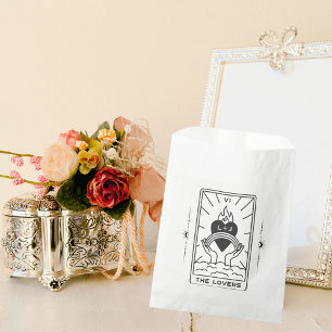 Tarot Cards   Bridal Shower   Wedding   Modern B+W Favor Bag