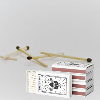Tarot Cards | Bridal Shower | Wedding | Modern B+W Matchboxes