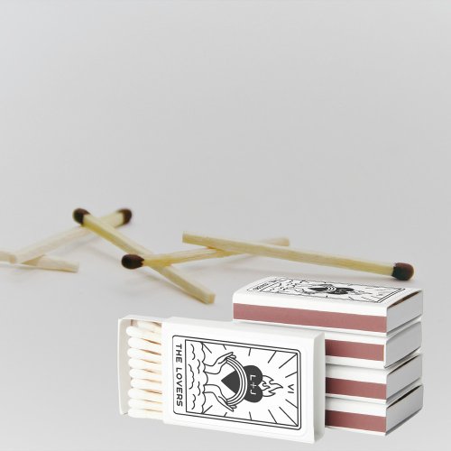 Tarot Cards  Bridal Shower  Wedding  Modern BW Matchboxes