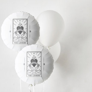 Tarot Cards Bridal Shower Wedding Tarot B+W Balloon